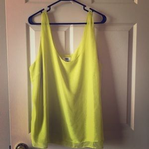 Sheer yellow camisole
